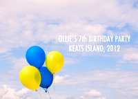 Ollie's 7th Birthday, Keats, 2012